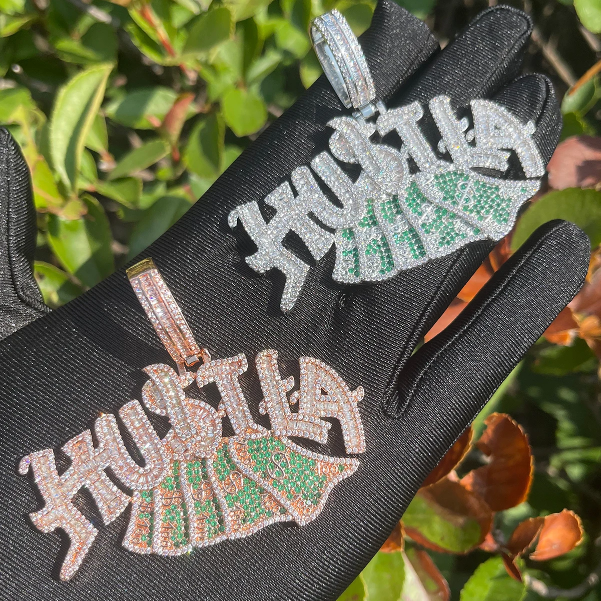 Hustla | 24k Gold 925 Silver VVS Diamond CZ Money Hip Hop
