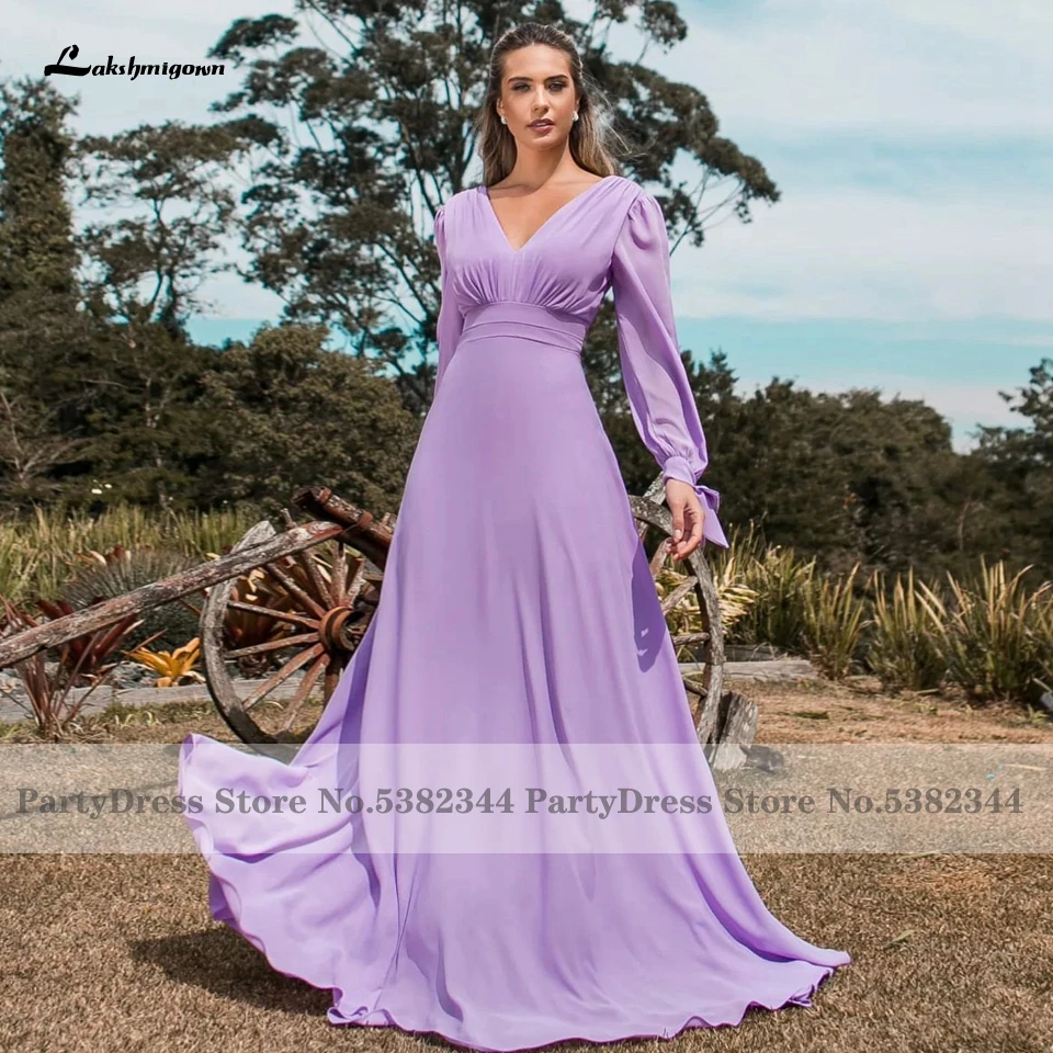 Plus Size Long Party Dress | Bridesmaid Plus Lilac Dress - Bridesmaid Dresses - Aliexpress