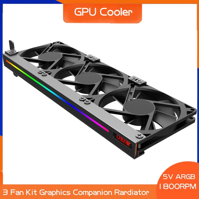 tetraeder Kreta fælde Gpu Cooler 90mm 3 Fans Kit, Pci Cooling Fan For Video Card, Graphics  Companion Rardiator Silent 5v Argb For Asus/msi/aorus Mb - Fans & Cooling -  AliExpress