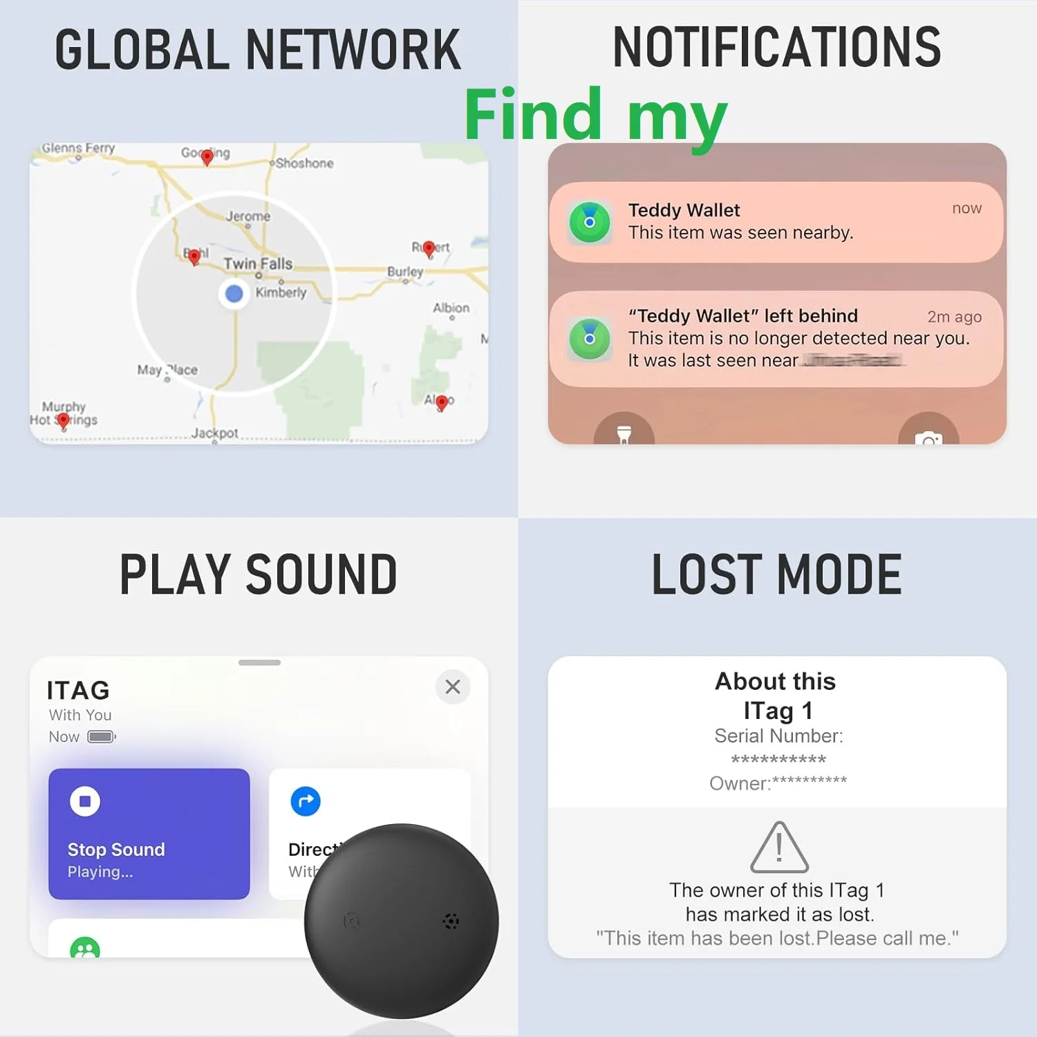 Smart Airtag Air Tag For Apple Find My APP ITag Anti Lost GPS Tracker Tag Finder GPS Lost Tracker Pet Car Key