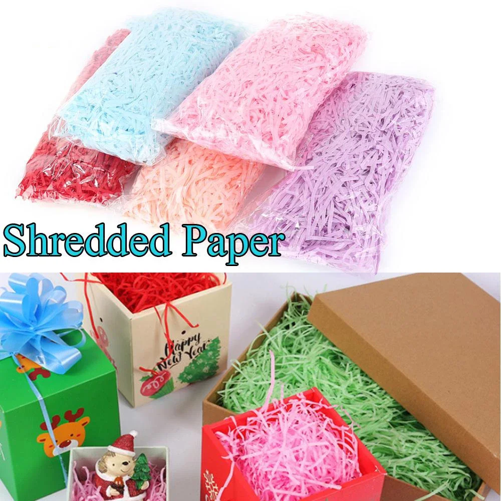 DIY Crinkle Paper 20/50g Raffia Shredded Paper for Gift Wrapping Basket Filling Wedding Party Deco