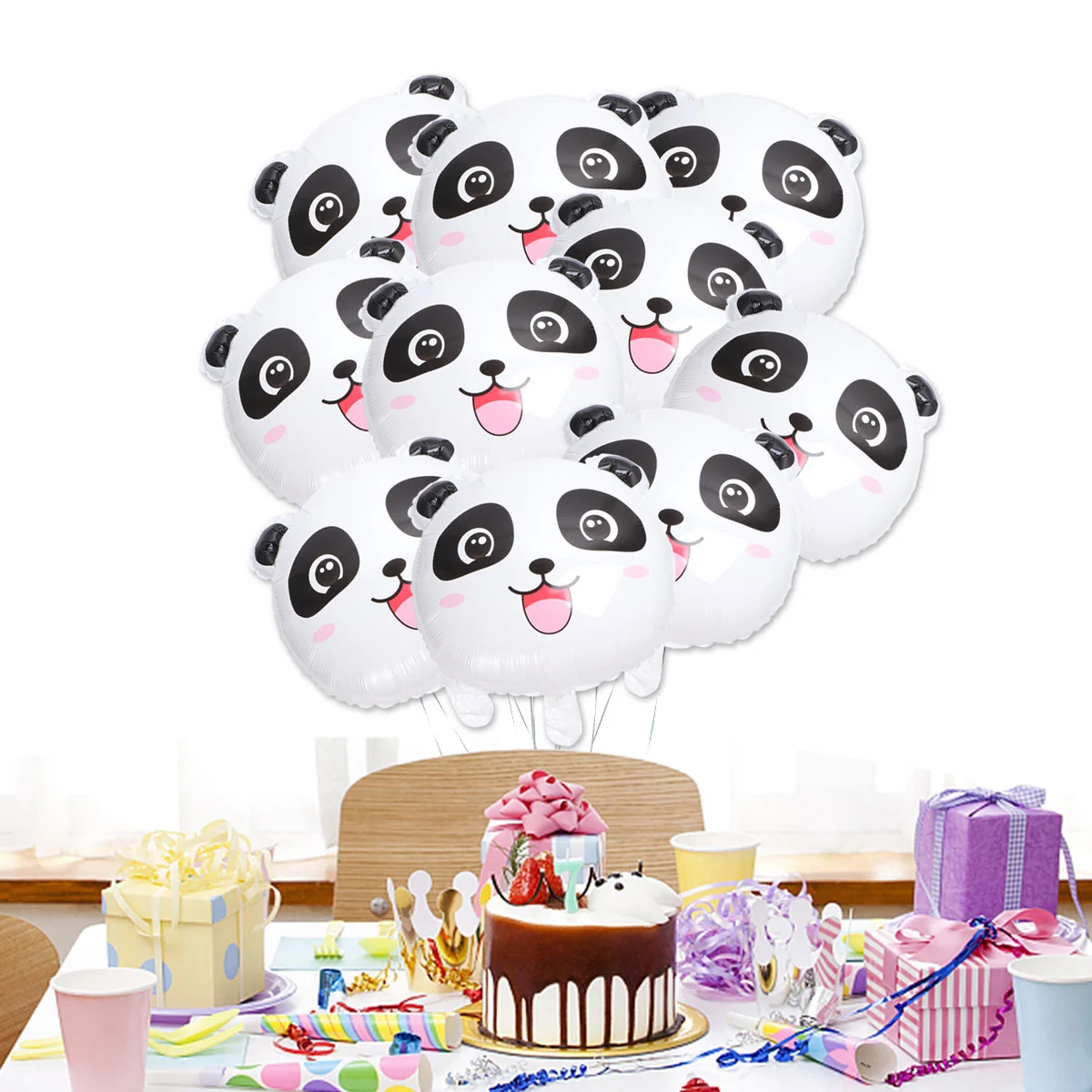 

10Pcs Panda Foil Helium Balloons Decoration Wedding Ceremony Decorations Party Balloon For Festival Graduation Balloons New Year