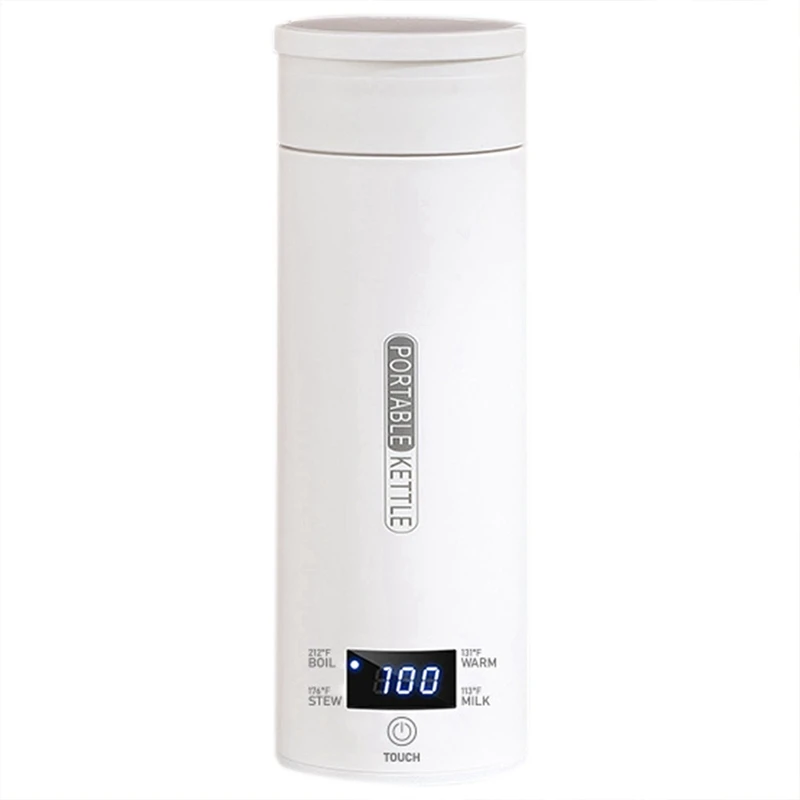 

AT35 Electric Kettle Water Thermal Heating Boiler Travel Stainless Steel Tea Pot Coffee Milk Boiling Cup 110V 220V
