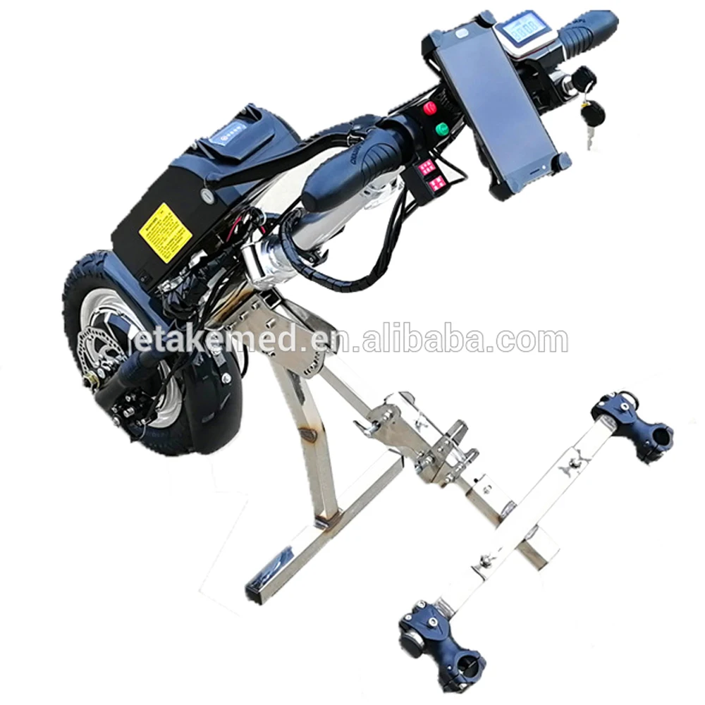 Cheap price Handcycle wheelchair attachable electric handcycle for disabled Electric bike conversion kits 5