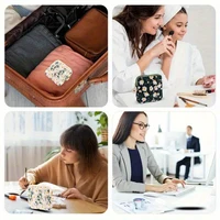 Ladies' Hand-Held Bag, Sanitary Napkin Storage Bag, Menstrual Pouch, Large Capacity, Portable and Cute Coin Purse, One Set - Image 4