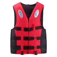 Outdoor Adult Swimming Life Jacket Adjustable Buoyancy Survival Suit Polyester Children Life Vest With Whistle 2