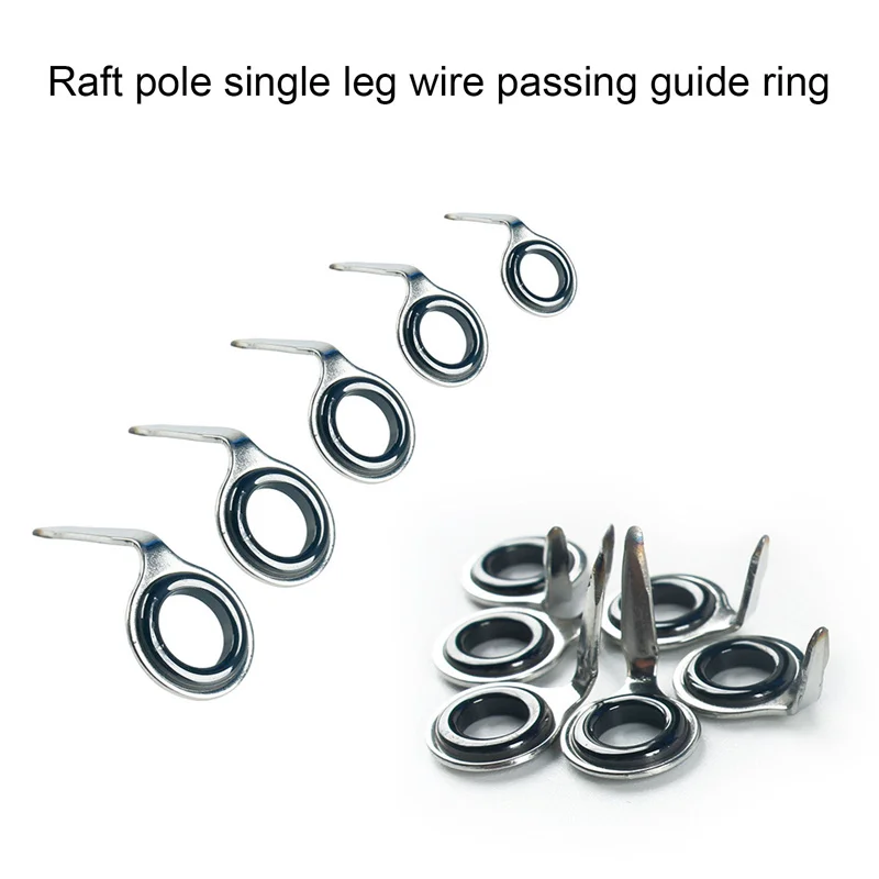 Fishing Rod Guide Rail Stainless Steel and Ceramic Pointed Ring Round Rod Repair Tool Set Fishing Accessories