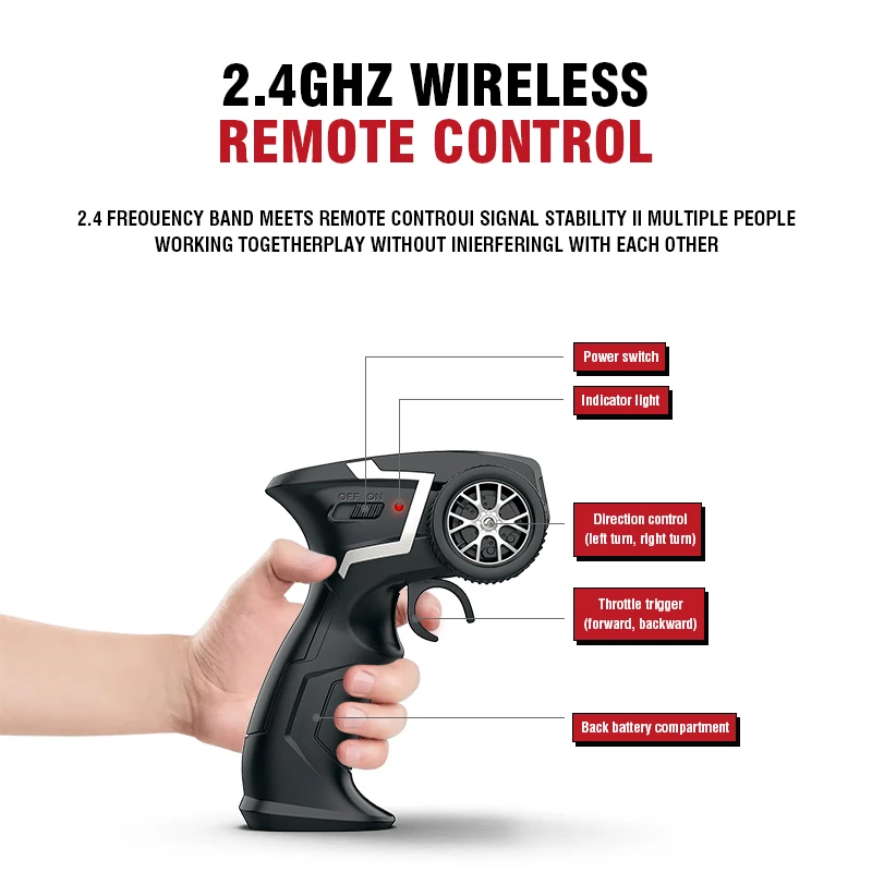 Rc Car 1/14 20Km/h High Speed Remote Control Alloy Car Off Road Crawler Climbing Truck All Terrains Toys Racing Profession Car