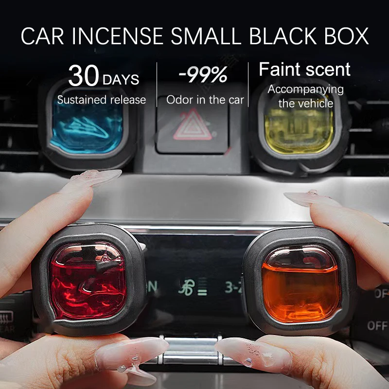 Long-Lasting Car Air Freshener Vent Clip Essential Oil Scented Odor Eliminator 0.14oz Alcohol-Free Fragrance For Fresh Car Smell_voghion.com