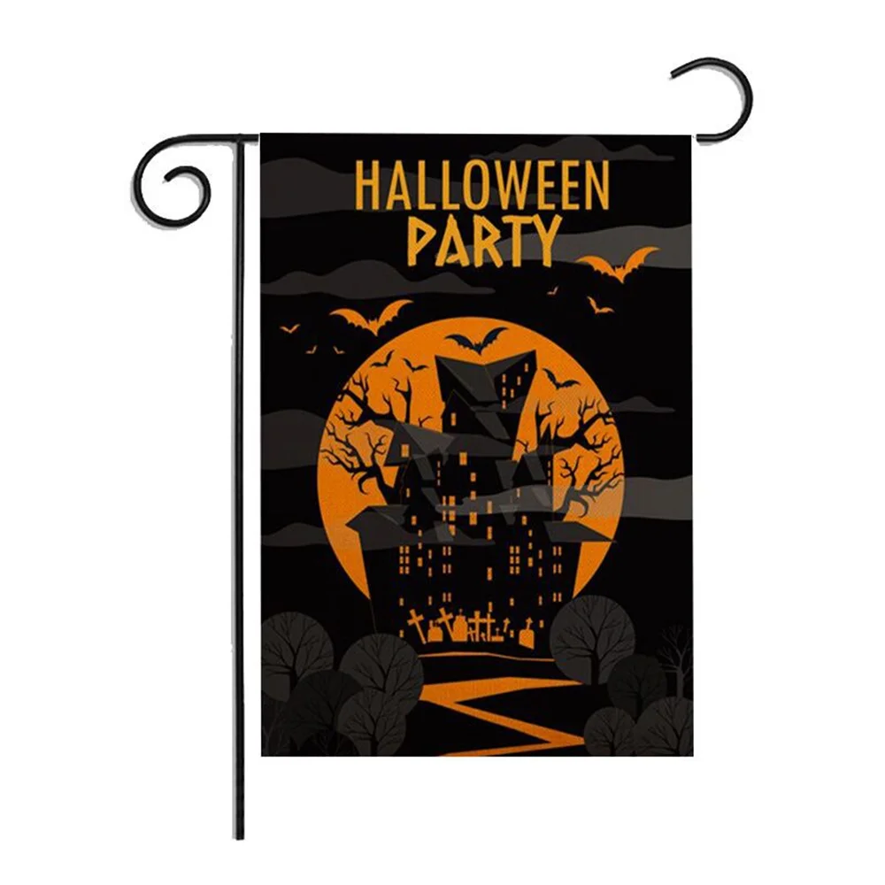 Halloween Decoration Banner Easy To Install Festive Atmosphere Garden Decoration Scene Layout Atmosphere Household Products Flag