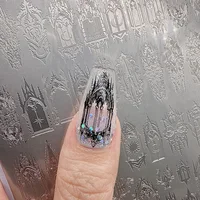 XMQ NAIL ART STAMPING PLATES CAVED WINDOW IMAGE PLATES 1