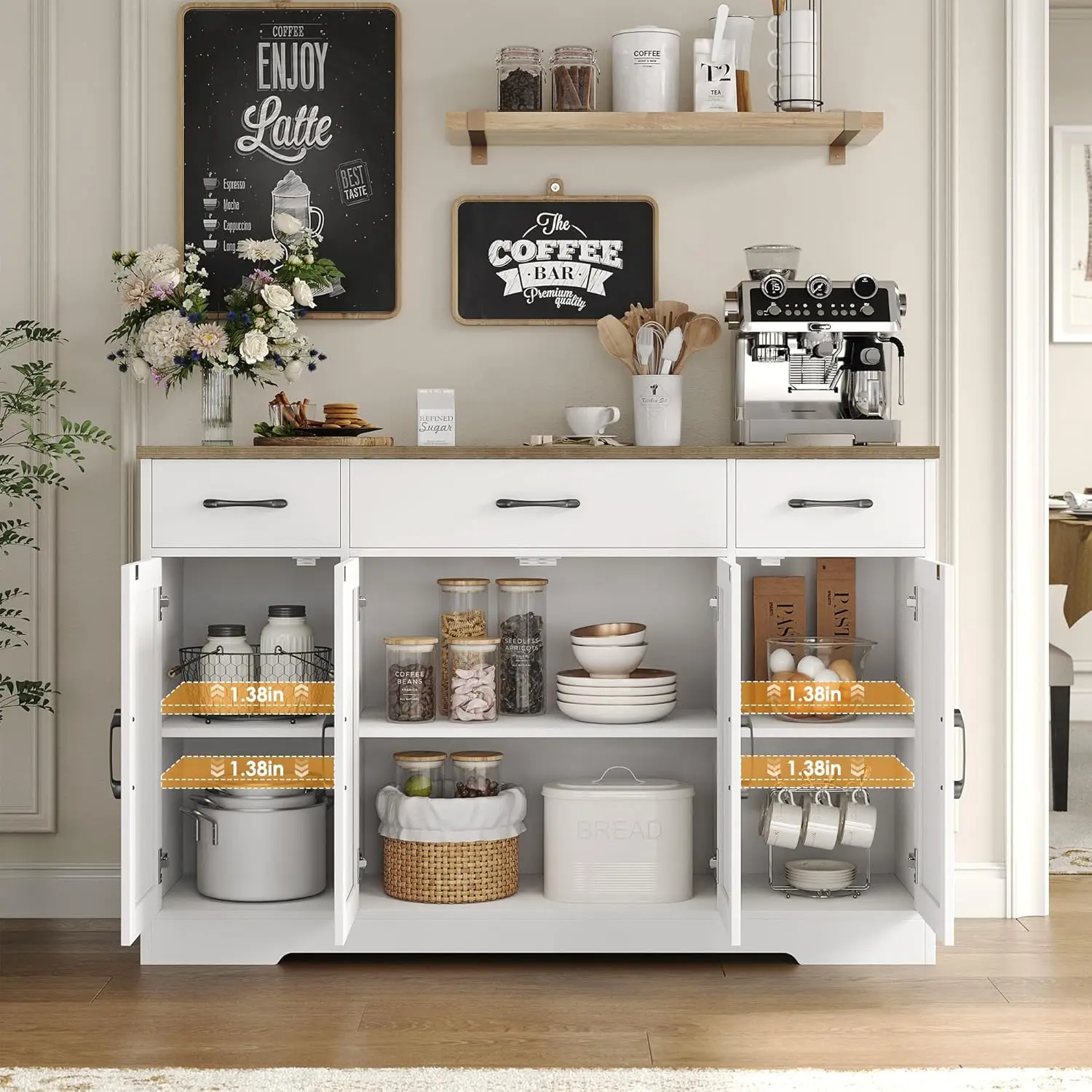 Farmhouse Buffet Cabinet 6