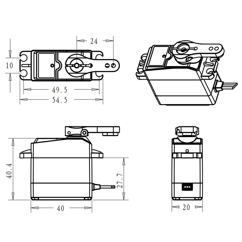 pro 20kg de alta velocidade metal engrenagem