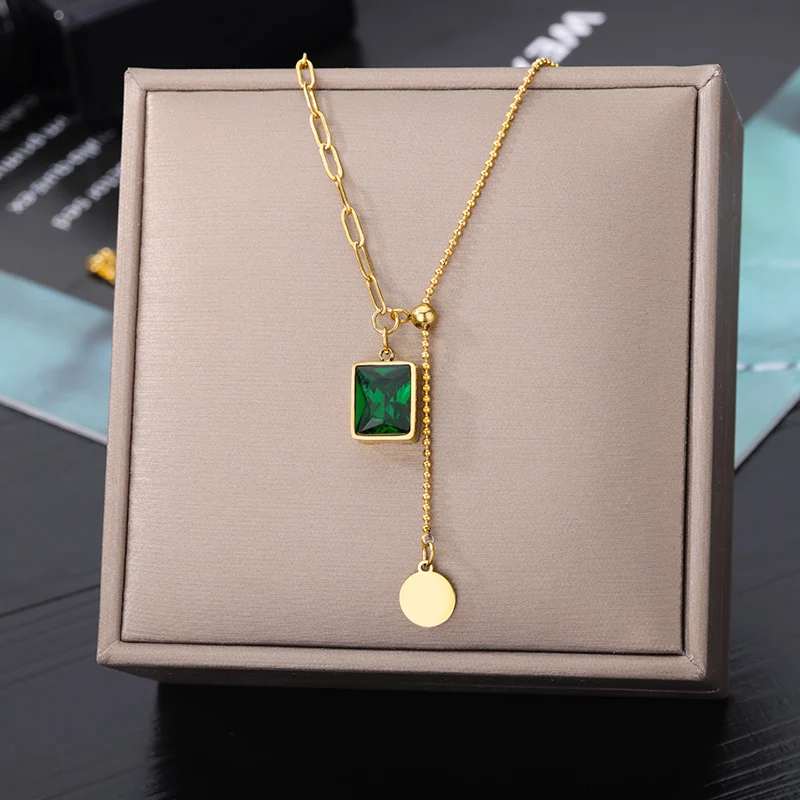 Multi-layer Necklace For Women Stainless Steel Gold Plated