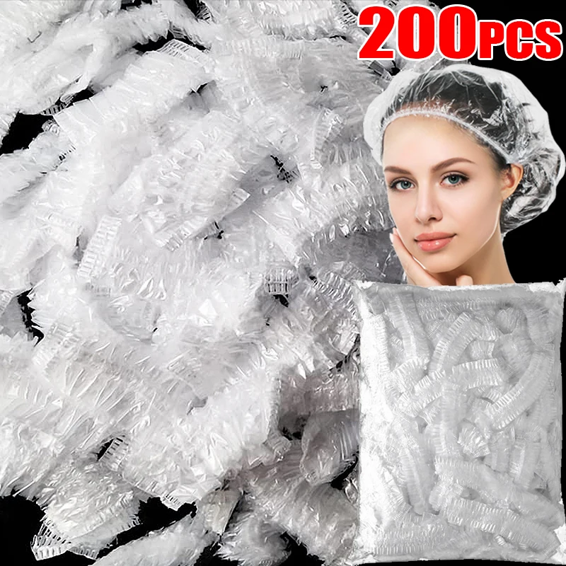 

Одноразовые шапочки для душа из эластичного пластика, 100/200 шт.