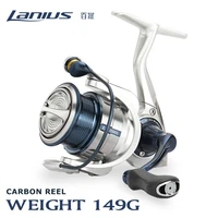TSURINOYA Ultralight Carbon Spinning Fishing Reel LANIUS 800 1000 1500S 149g Shallow Spool Light Game Reel Stand Trout Wheel 1