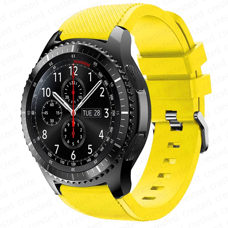 Silicone Sports Watch Strap, 20mm/22mm Adjustable Band