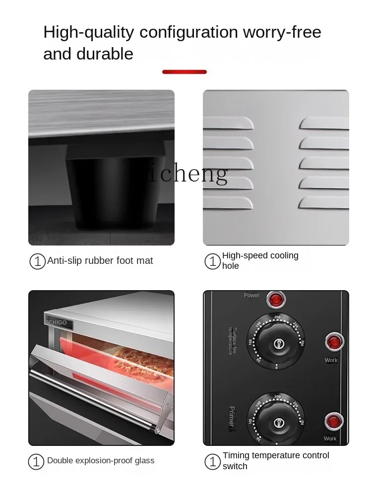 XL Oven Commercial One-Layer Two-Plate Large Baking Oven Gas Electric