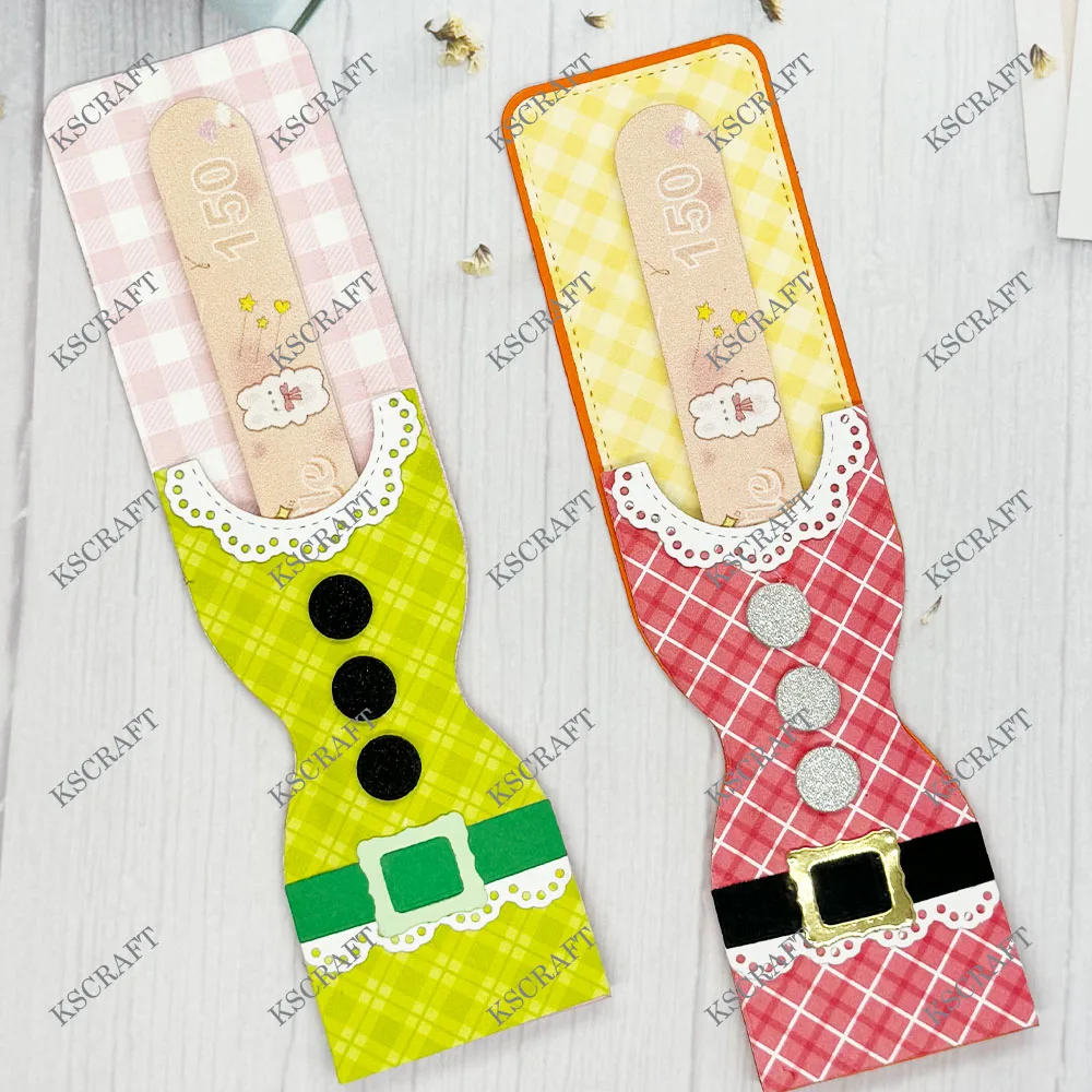 KSCRAFT Nail File Holder Christmas Add On Cutting Dies Stencils for DIY Scrapbooking Decorative Embossing DIY Paper Cards