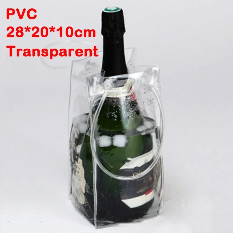 Ice Bag Wine Champagne Bucket Drink Bottle Cooler Chiller Foldable Carrier Wine Bag Pouch 28*20*10cm high quality fashion