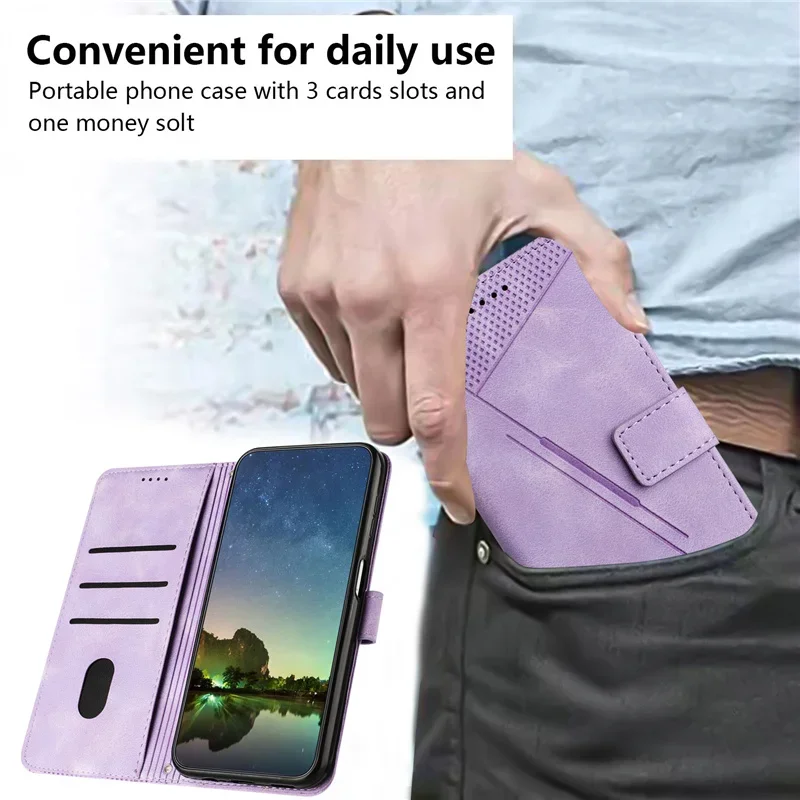 Premium Magnetic Flip Wallet Leather Case for Tecno Pova 6 and 6 Pro