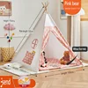 1.35 Tent for Kid Play House Wigwam for Children Portable Children Tipi Tents Teepee Tipi Infantil Kid Tent Girl Play Room Tent 3