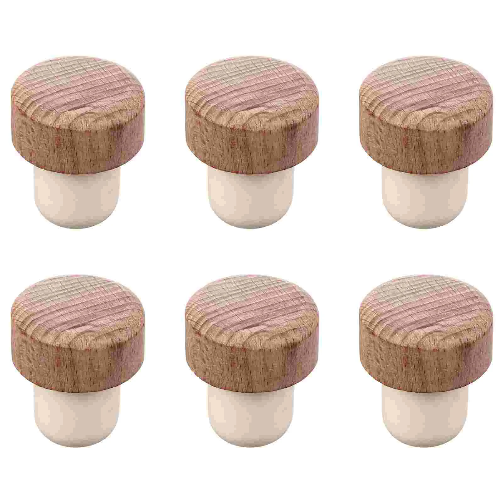

Wooden Wine Bottle Plugs Corks T Shaped Wine Bottle Stoppers Reusable and Rubber Wine Cork Stopper Sealing Plug Bottle Cap