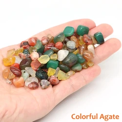Natural Quartz Crystal Gravel for Aquarium Decor & Mineral Display (Colorful Agate)