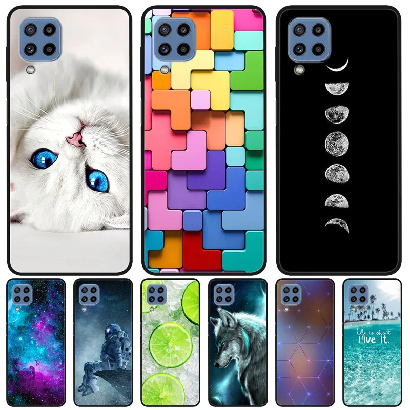 Per Samsung Galaxy M32 4G Custodia Cover Posteriore In Silicone Per Samsung M32 Custodia Morbida Per Samsung M32 4G M 32 Fashion Bumper 6.4 Pollici