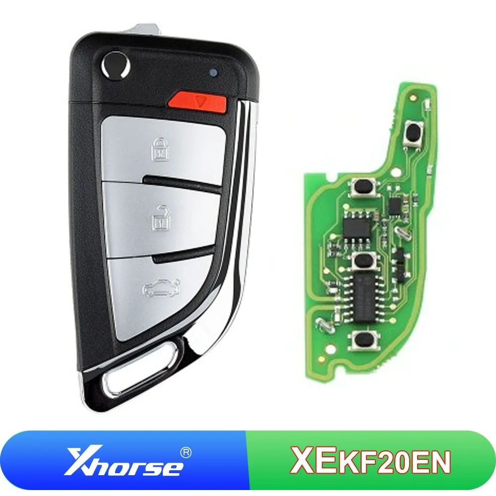 

5 Pcs/lot XEKF20EN Xhorse XE Built-in Super Chip Remote Key VVDI Car Key 4 Buttons Universal Knife Flip Car Key