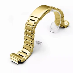 Premium Metal Octagonal Bracelet Replacement with 16mm Stainless Steel Strap - GM2100 GBM2100mm (Golden)