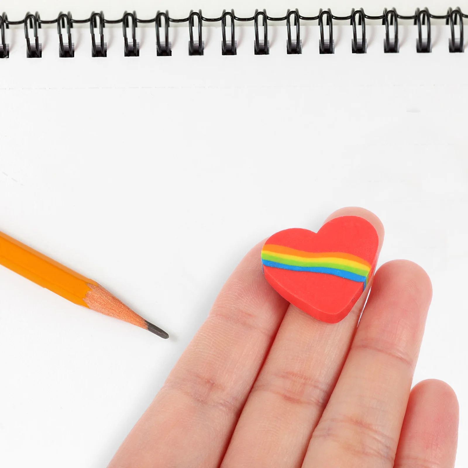 

48pcs Cute Heart Shaped Erasers Novelty Heart Shaped Drawing Erasers Party Favors