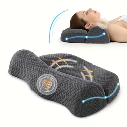 Premium Ergonomic Comfort Neck Pillow for Pain Relief (Black)