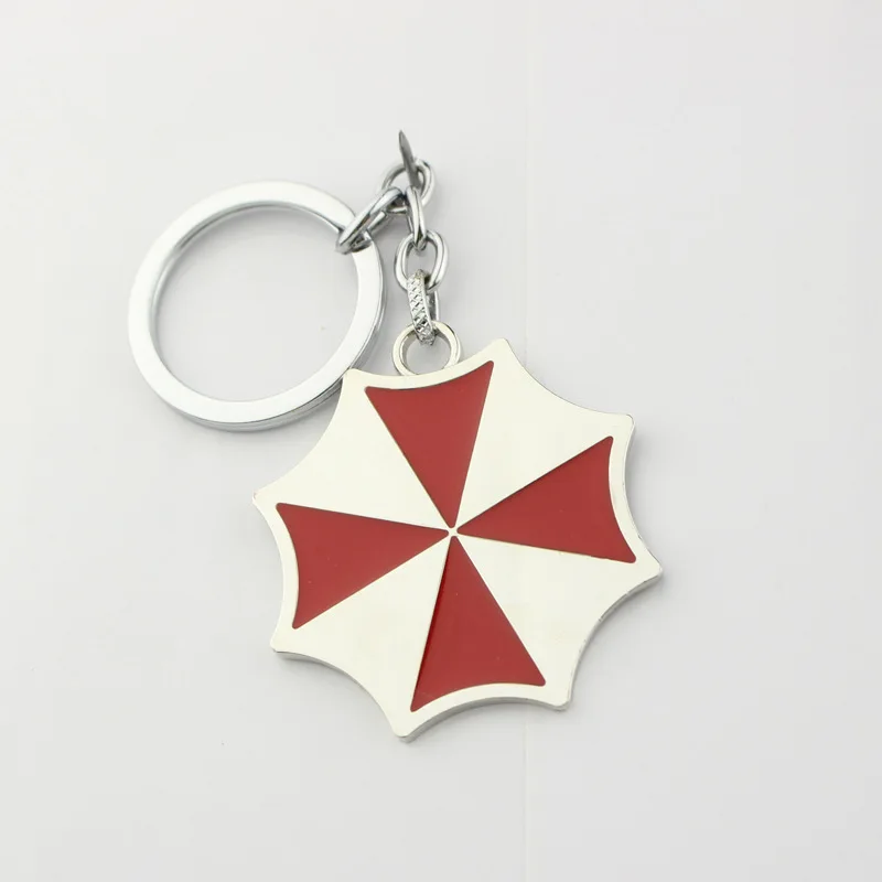 Umbrella keychain Action Movie Residents Evils llavero брелок Thriller Movie Protective Umbrella Corporation Key Chain Car Game Keychain