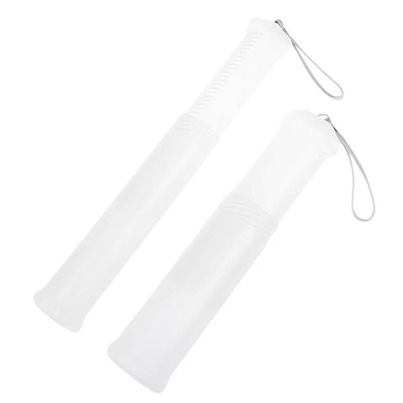 Cylinder Shape Student Supplies Pencil Case Pen Holder PP Portable Adjustable Pen Organizer Transparent 4