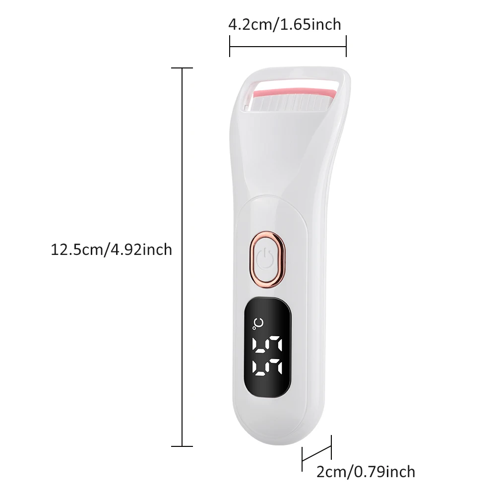 Portable 5D Heating Curling Electric Eyelash Curler 3 Level Perm Eyelash Curler