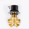 Solid Brass Chrome Finish Bathtub Hot & Cold Water Control Valve Faucet Bath Shower Mixer Bathtub 3 Piece Set Switch Valves 6