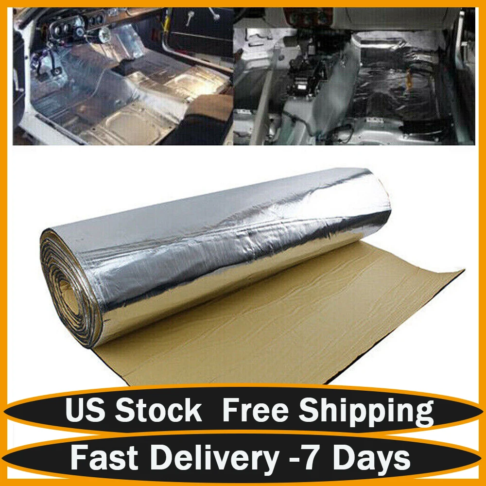 

120" x 40" Sound Deadener Car Heat Shield Insulation Deadening Mat Waterproof