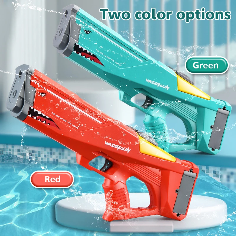 

2PCS Automatic Electric Large-capacity Water Gun High Tech Toys Gun Kid Adult Outdoor Summer Beach Pool Strong Output Water Toy