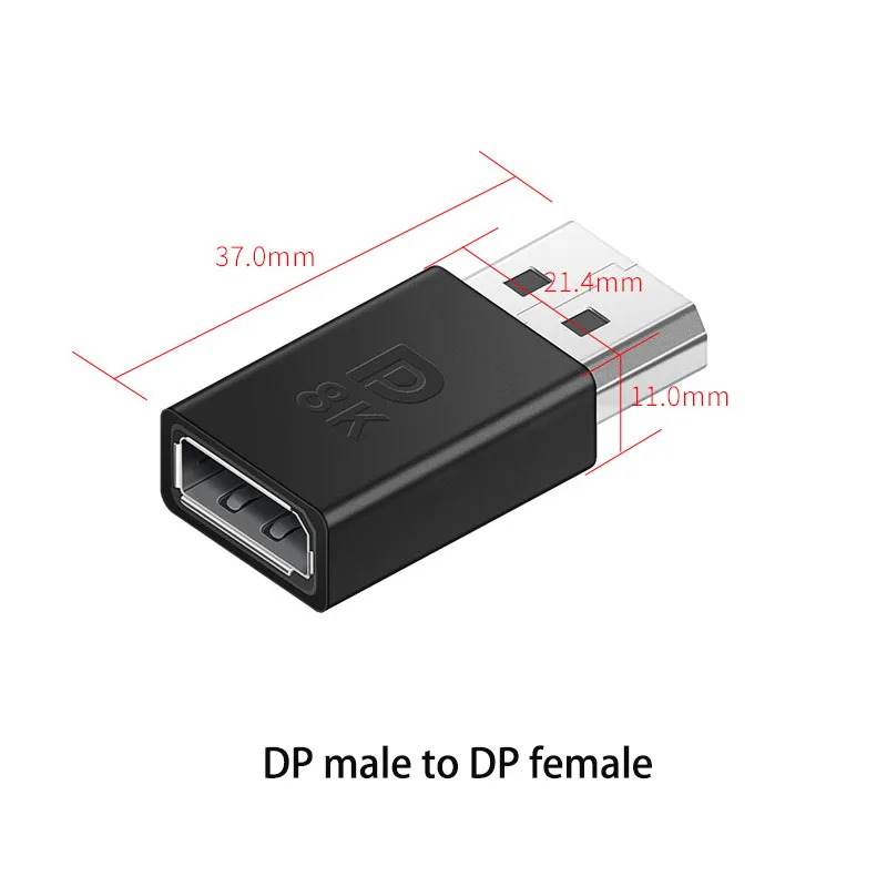 1PCS Mini DP zu DP Konverter Stecker Stecker auf Buchse Thunderbolt 2 Apple Laptop Monitor Konverter 8K60HZ 4k 2K/1,4Hz – Detail 6