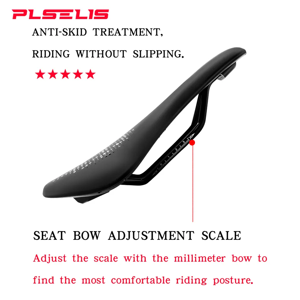 Plselis ロードバイクレーシングサドル 255g 軽量、柔らかく、快適で耐