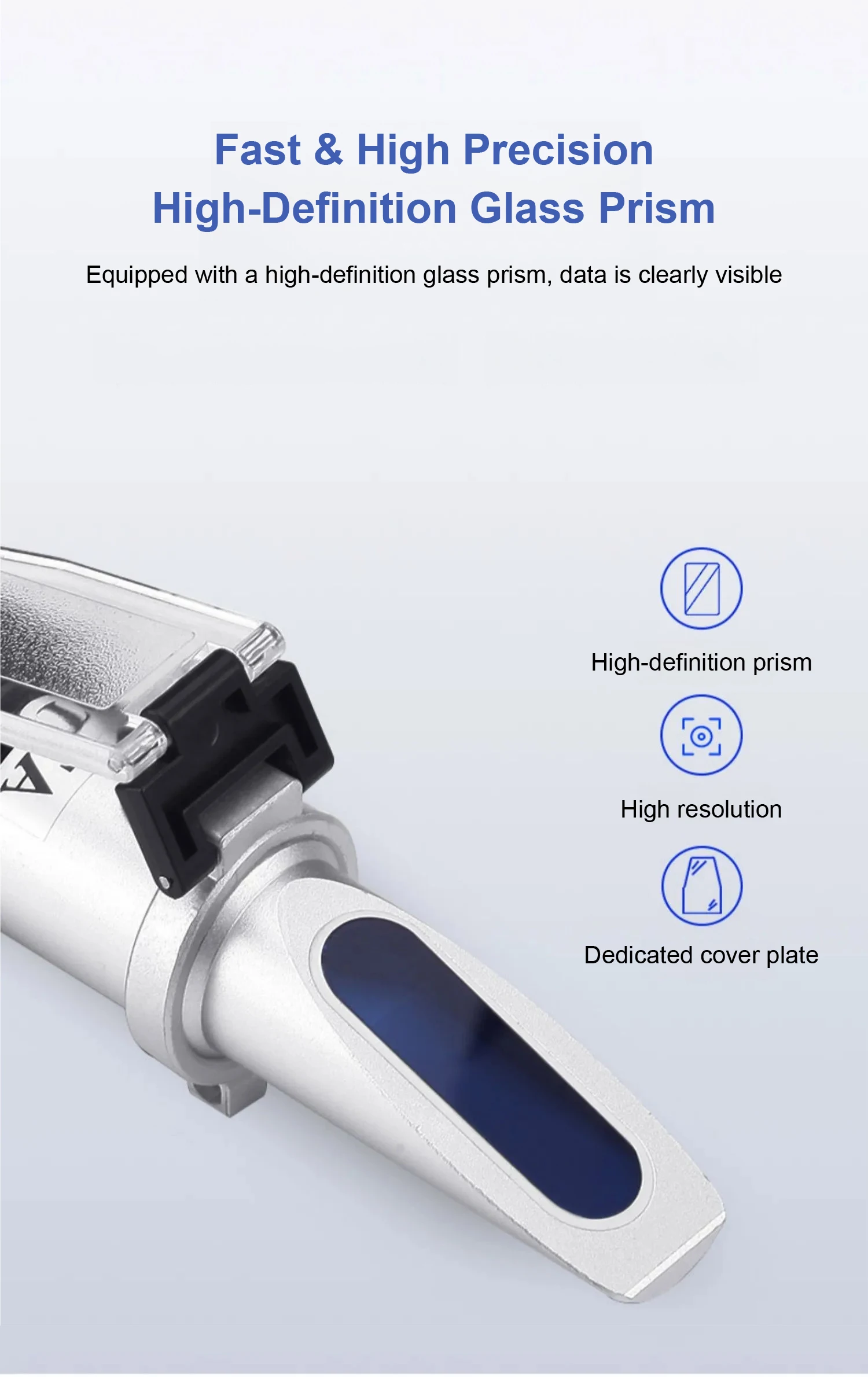 Handheld ATC Refractometer Coolant Concentration Meter Cutting Fluid Tester 0-10
