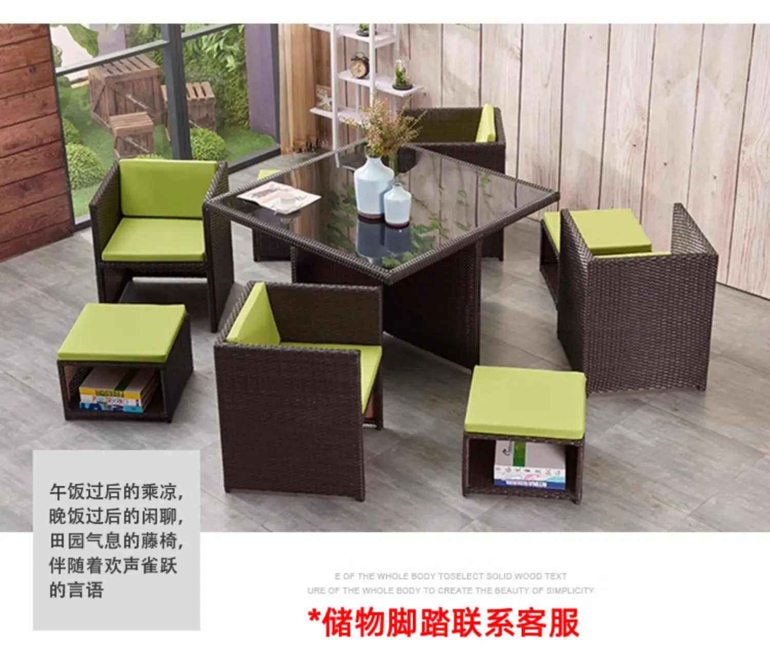 Luxury Garden Furniture Outdoor Sets Unique Modern Back Yard Patio Furniture Sets Rattan Lounge European Mueble Jardin Furniture