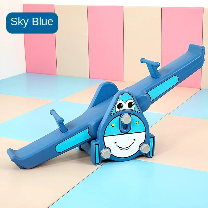Children Double Rocker Seesaw Indoor Outdoor Toys Plane Seesaw