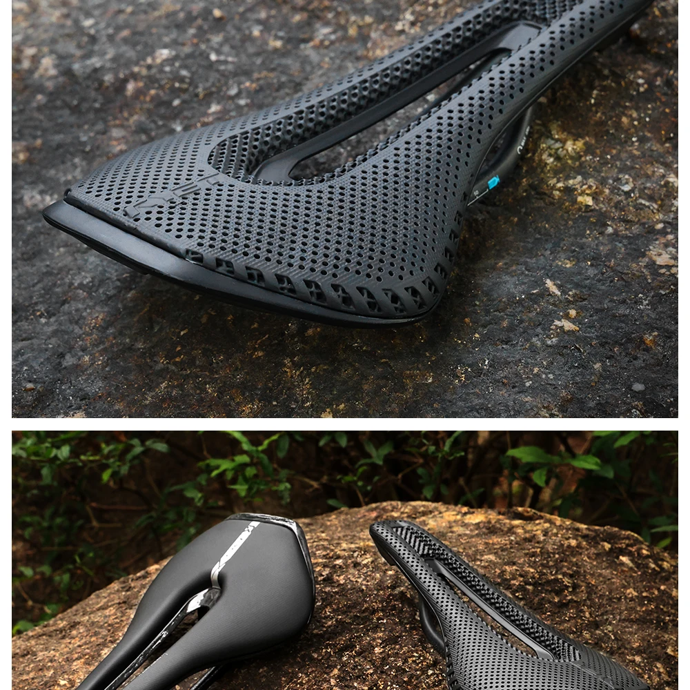 RYET 3D-gedruckter Carbon-Fahrradsattel 245 x 135/145 mm für MTB Gravel Rennrad Ergonomischer Rennsattel Hollow Tech Fahrradsitz – Detail 27