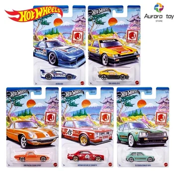 Hot Wheels Car Model J-imports Sakura Gdg44 Series Cr-x Cosmo-sport Nissan 2000gt Acura Nsx Cars Boy Collection Birthday Gifts