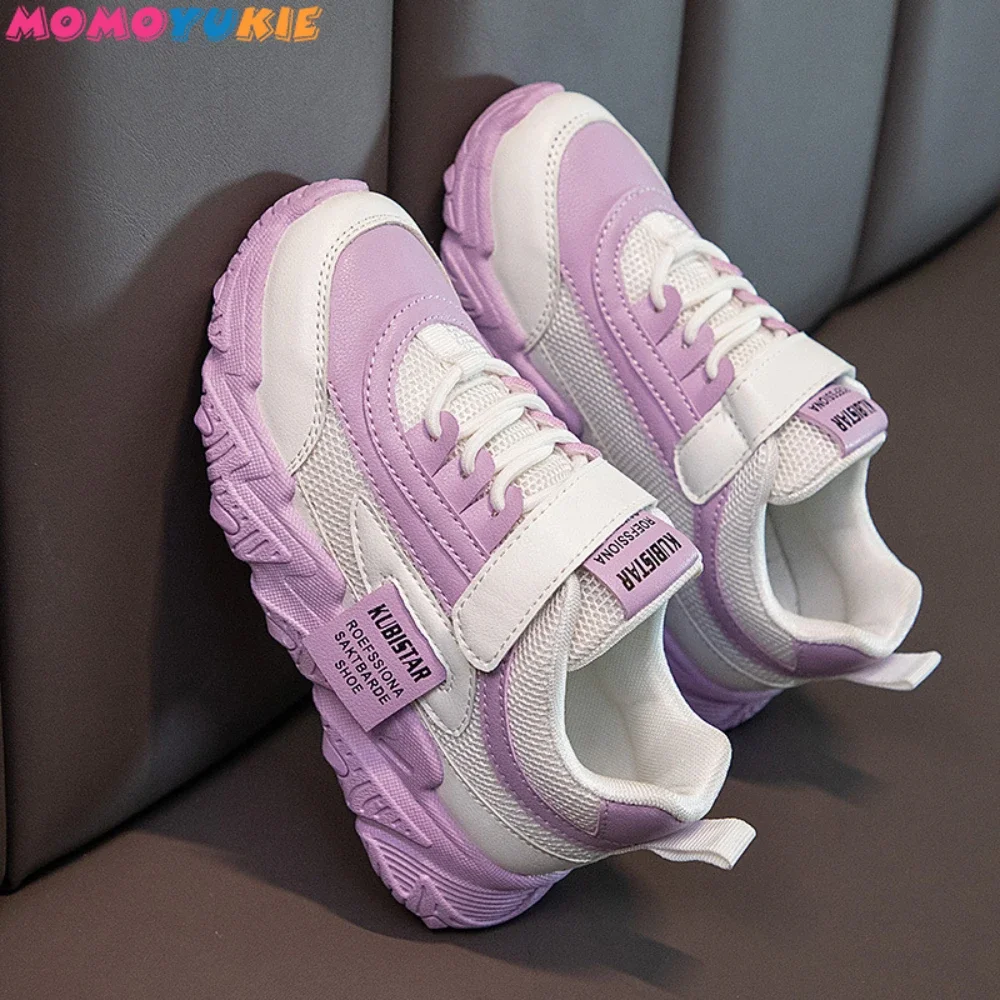 Spring New Kids Sneakers shoes PU Girls Casual Mesh Solid Pink Light Boys White Hook & Loop Children Non-slip Sports Shoe sports shoes,kids sneakers,kids shoes,kids sports shoes