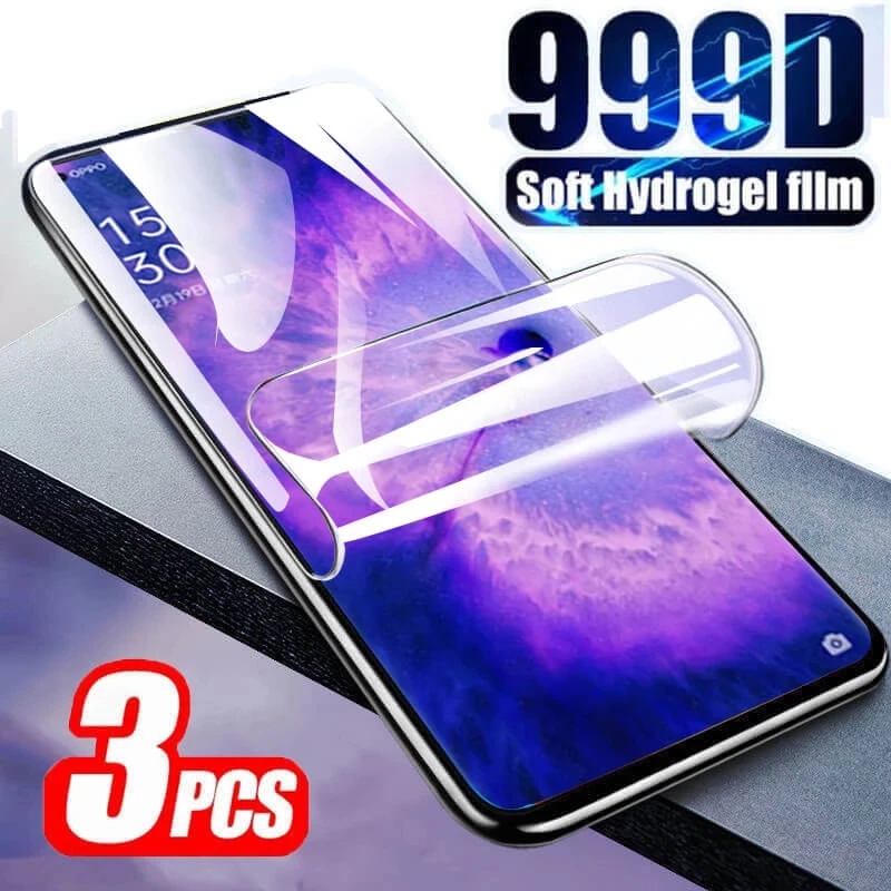 3Pcs Hydrogel Protector Per Oppo Find X5 Pro X3 X2 Screen Film Soft (Non Glass) Gel Protector Per Oppo Findx5 X5Pro Findx3 X3Pro