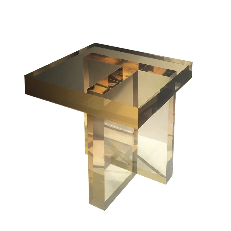 

Nordic Golden Side Light Роскошный современный диван-уголок для гостиной, простой креативный акриловый градиентный прикроватный маленький прикроватный столик
