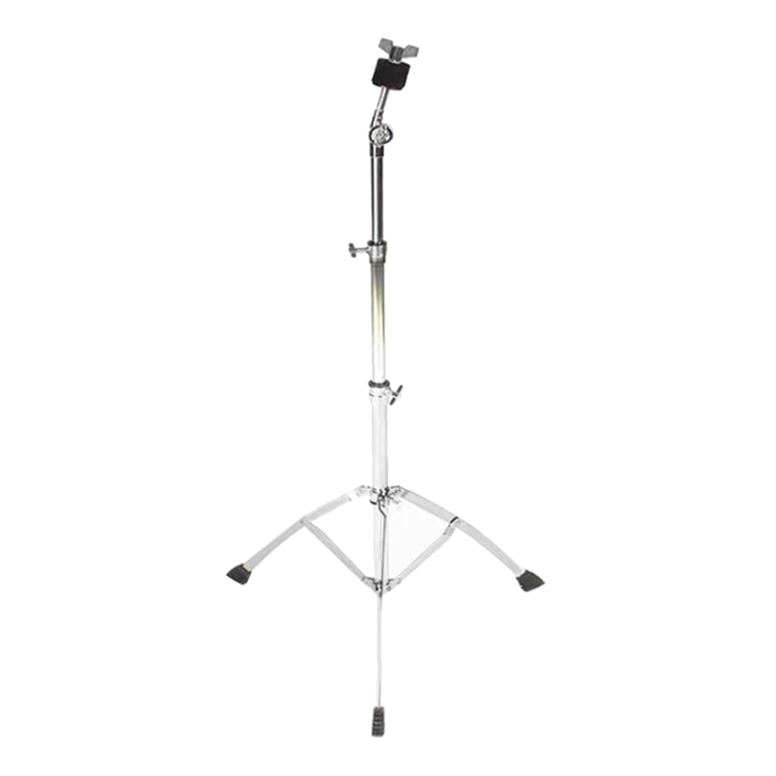 Metal Cymbal Stand Adjustable Stretchable Legs Triangle Bracket Cymbal Holder with Rubber Feet Musical Instrument Parts